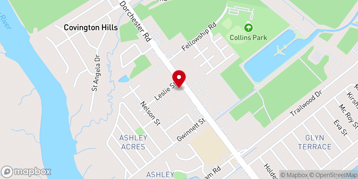 Map showing location of Faith Tabernacle Church of Zion