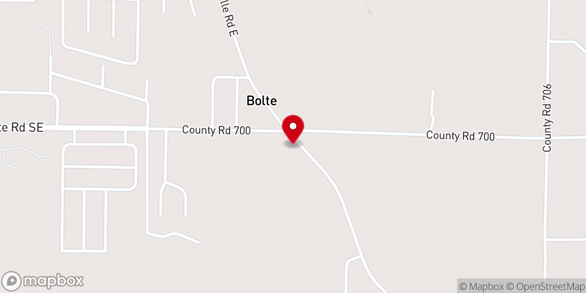 Map showing location of White Grove Missionary Baptist Church