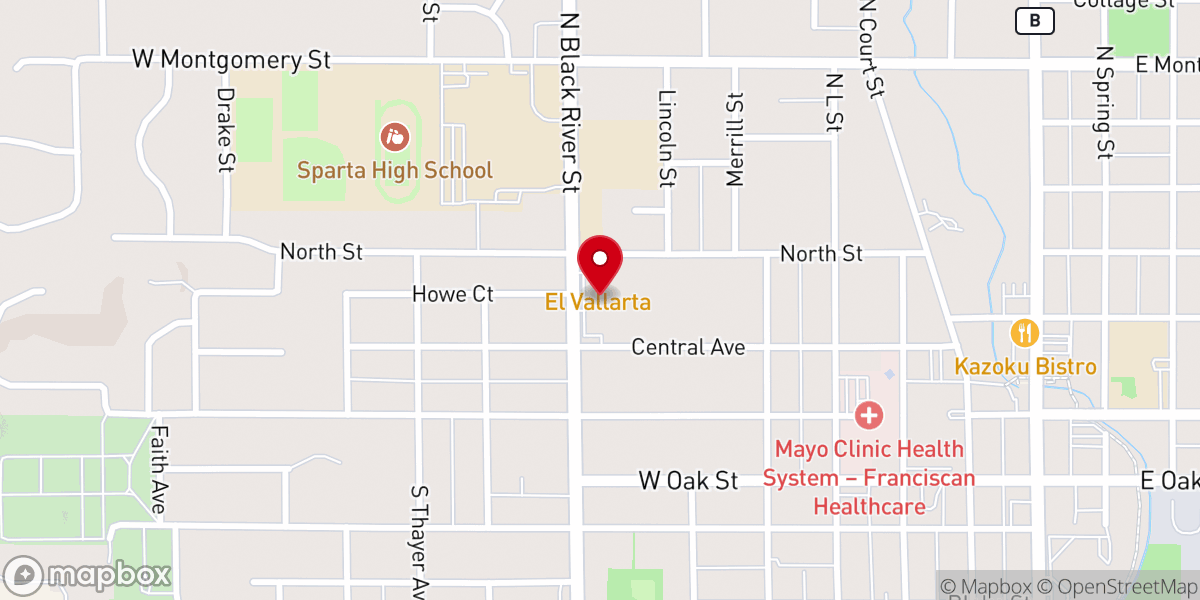 Map showing location of Berean Way Church of Sparta