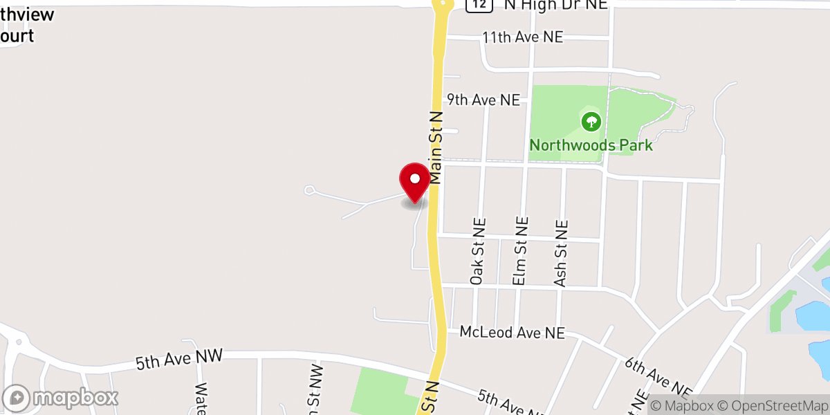 Map showing location of Hutchinson Seventh-day Adventist Church