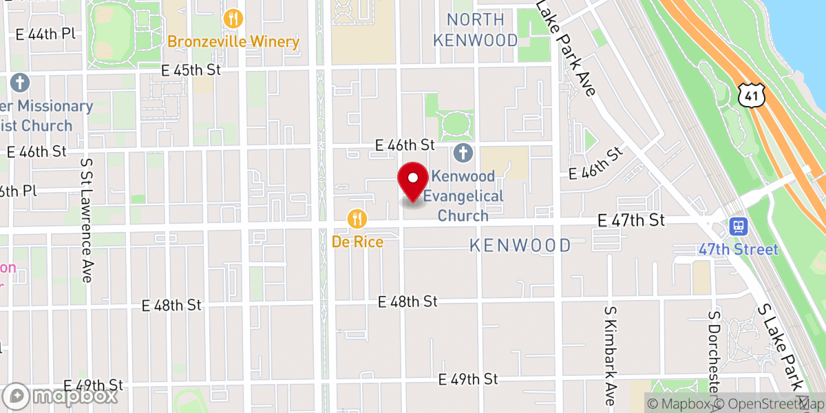 Map showing location of St. Ambrose Catholic Church