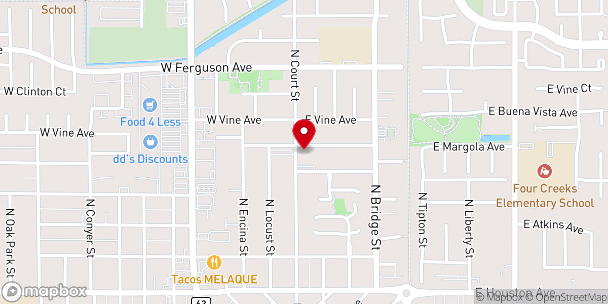 Map showing location of Holy Family Catholic Church