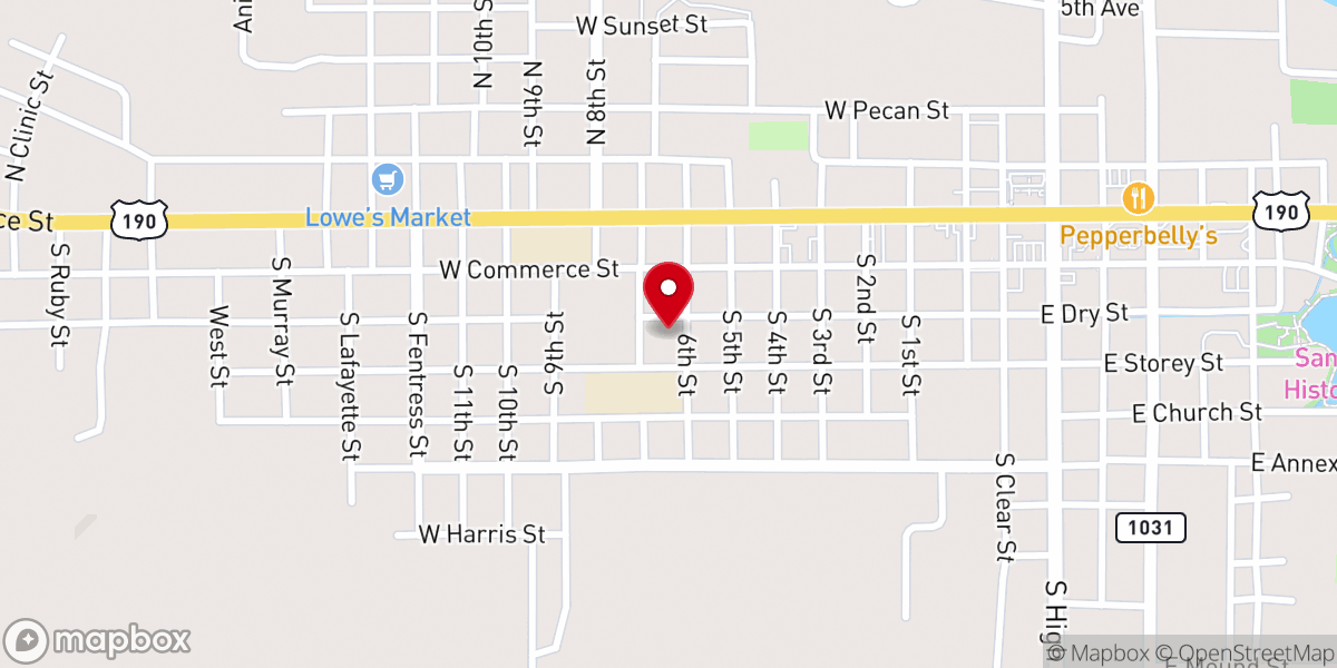 Map showing location of St Luke's Episcopal Church