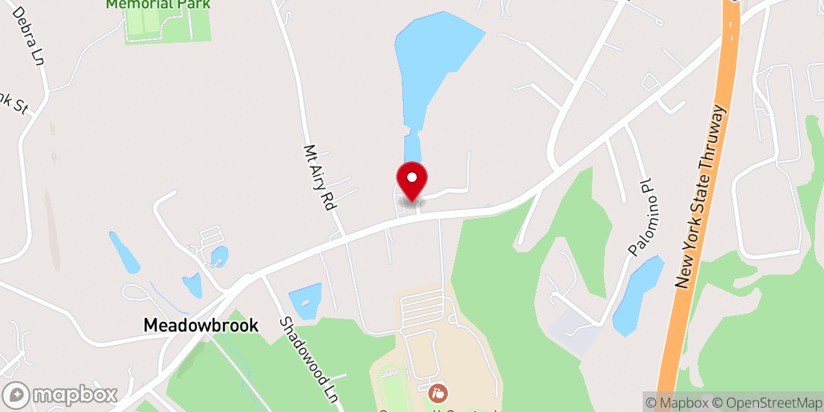 Map showing location of New Harvest Christian Church