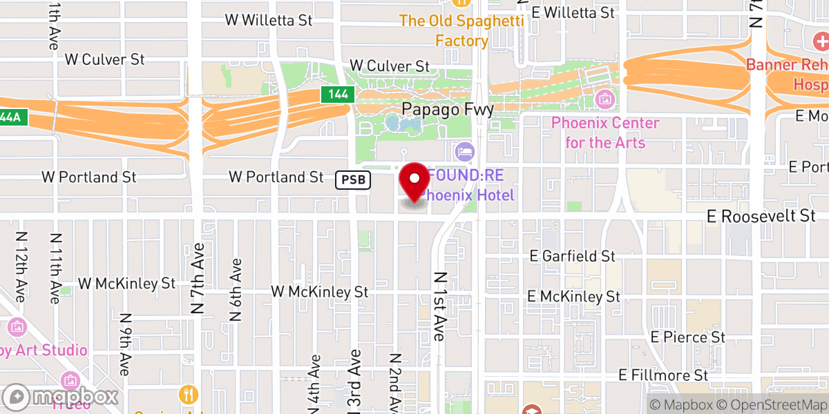 Map showing location of The Episcopal Diocese of Arizona