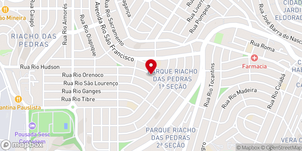 Map showing location of Igreja Pentecostal Oasis de Deus Elroi