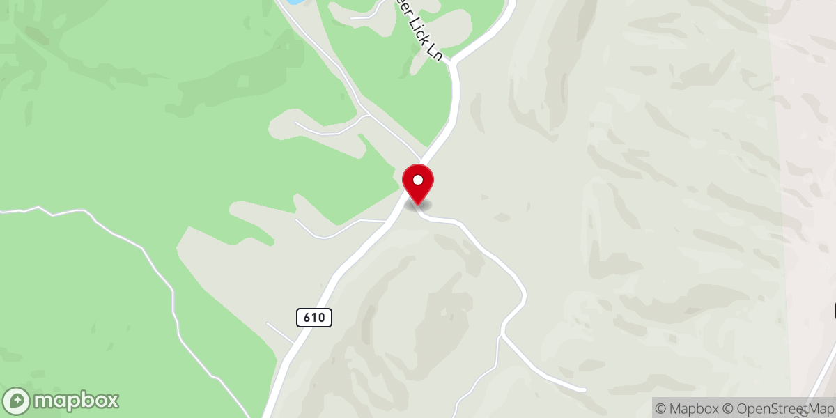 Map showing location of Antioch Church