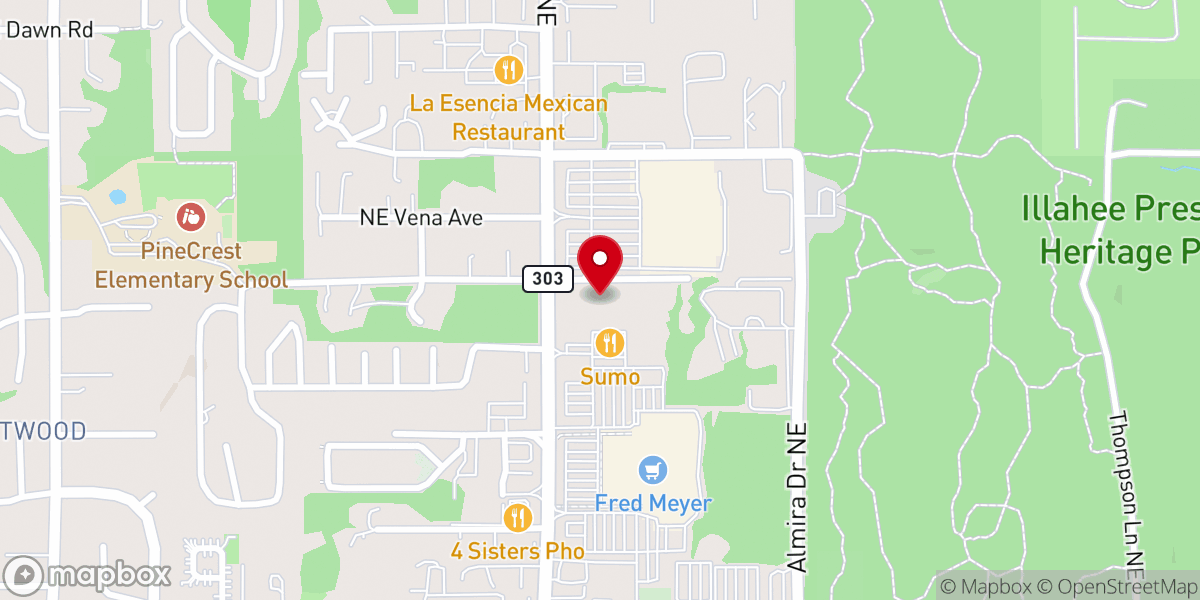 Map showing location of Alive Church