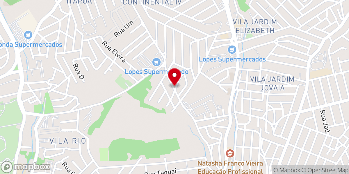 Map showing location of Igreja Batista no Jardim Célia