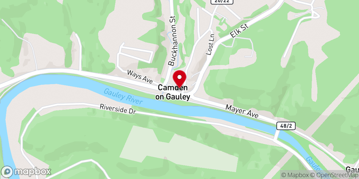 Map showing location of Bethel United Methodist Church
