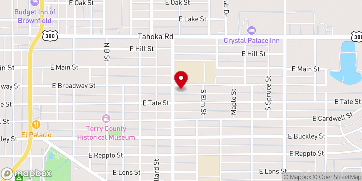 Map showing location of Iglesia Tierra de Promesas