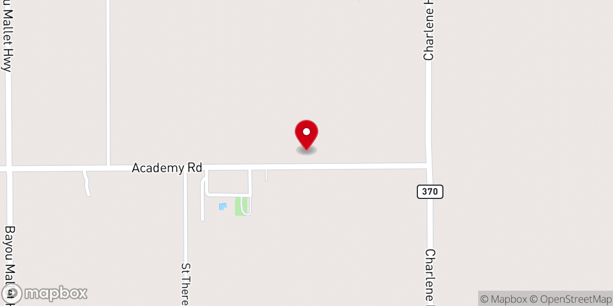 Map showing location of Pilgrim Rest Baptist Church