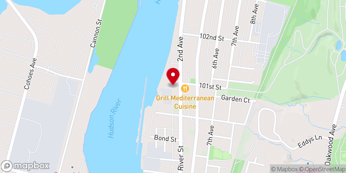 Map showing location of St. Basil Greek Orthodox Church