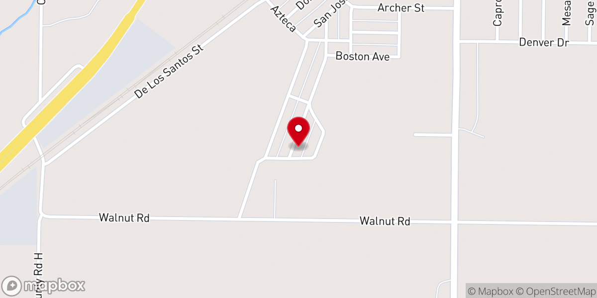 Map showing location of Labor camp San Jose Church