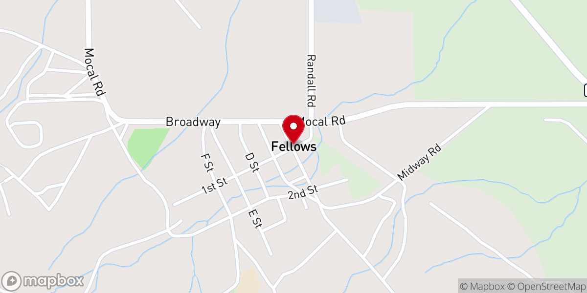 Map showing location of Fellows