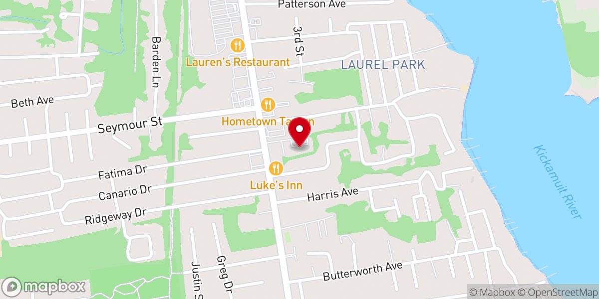 Map showing location of Warren Center