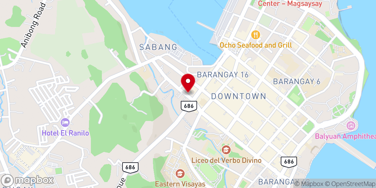 Map showing location of TACLOBAN CHRISTIAN CHURCH