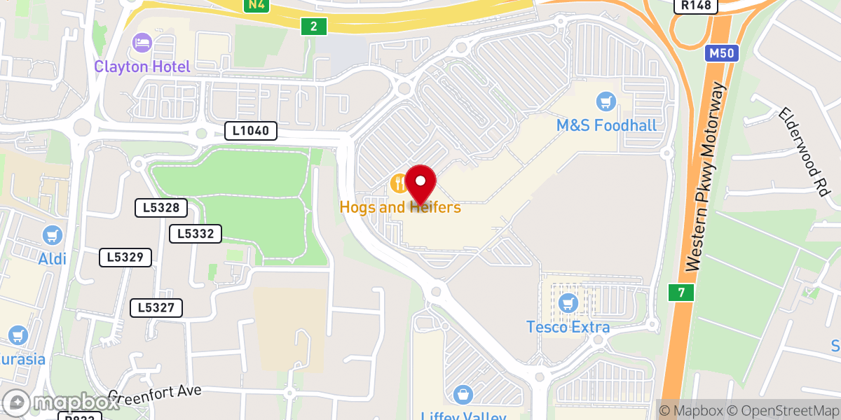 Map showing location of Expectation Church