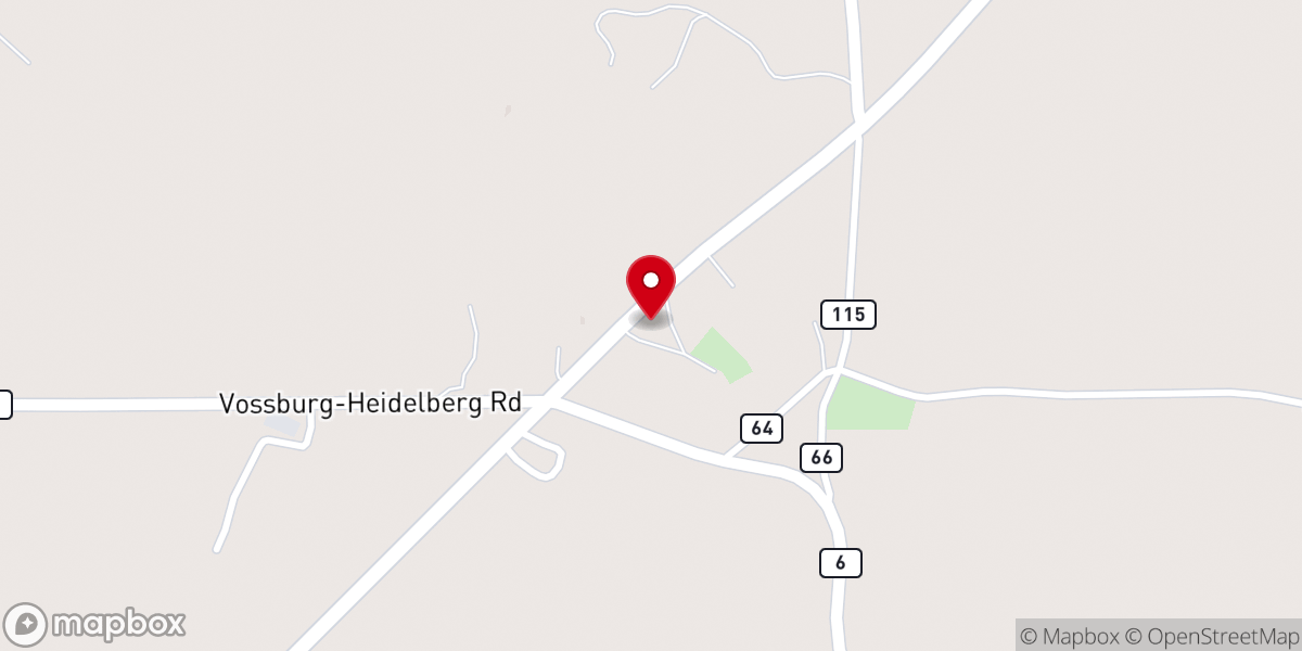 Map showing location of Shady Grove First Baptist Church