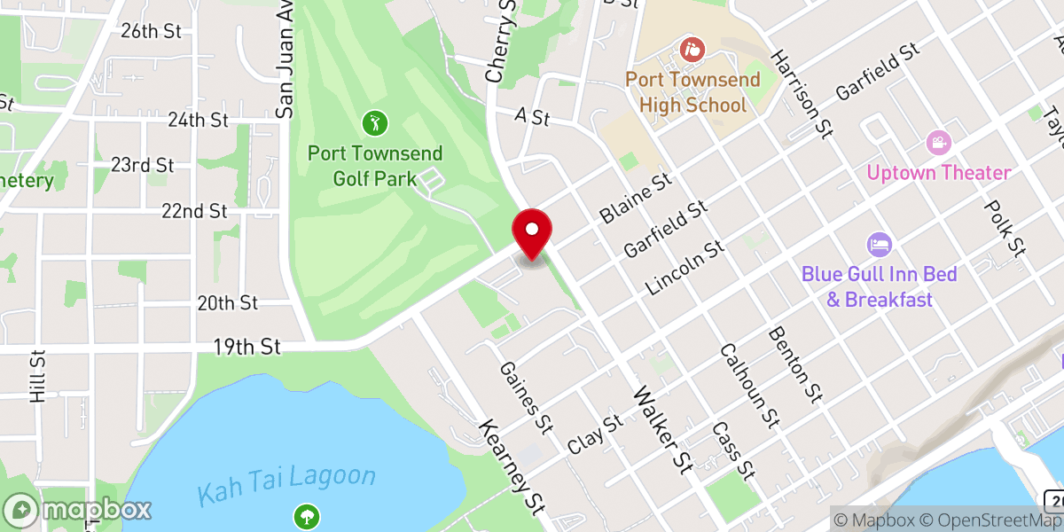 Map showing location of Port Townsend Food Bank