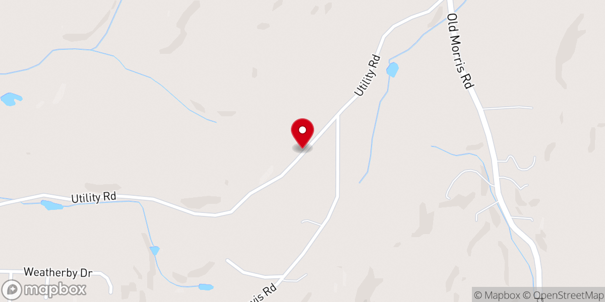 Map showing location of Fairview Church