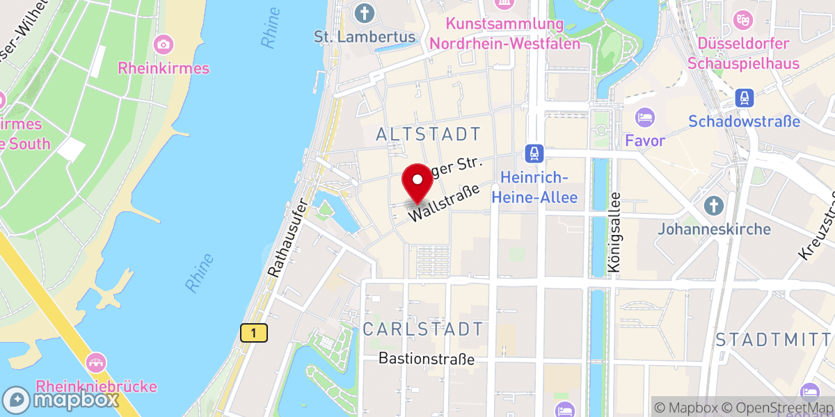 Map showing location of Berger Kirche