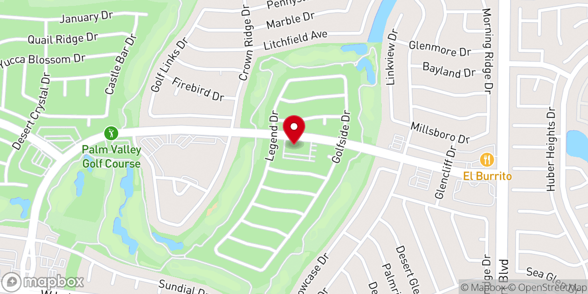 Map showing location of Saint Andrew Lutheran Church