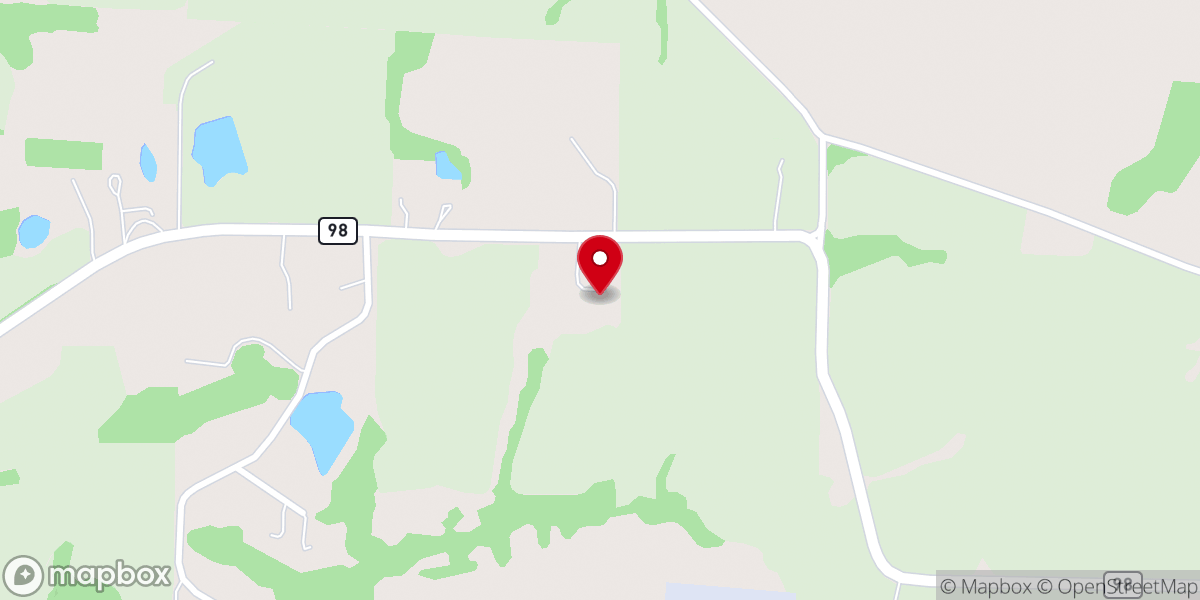 Map showing location of Fox Hollow Weddings & Events