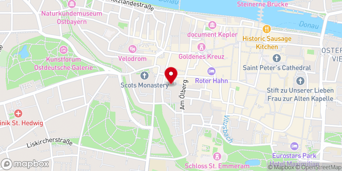 Map showing location of Dominikanerkirche St. Blasius