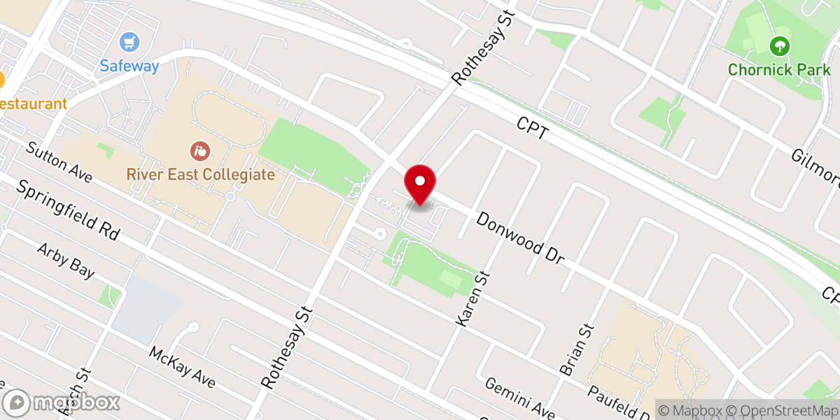 Map showing location of Holy Redeemer Parish Centre