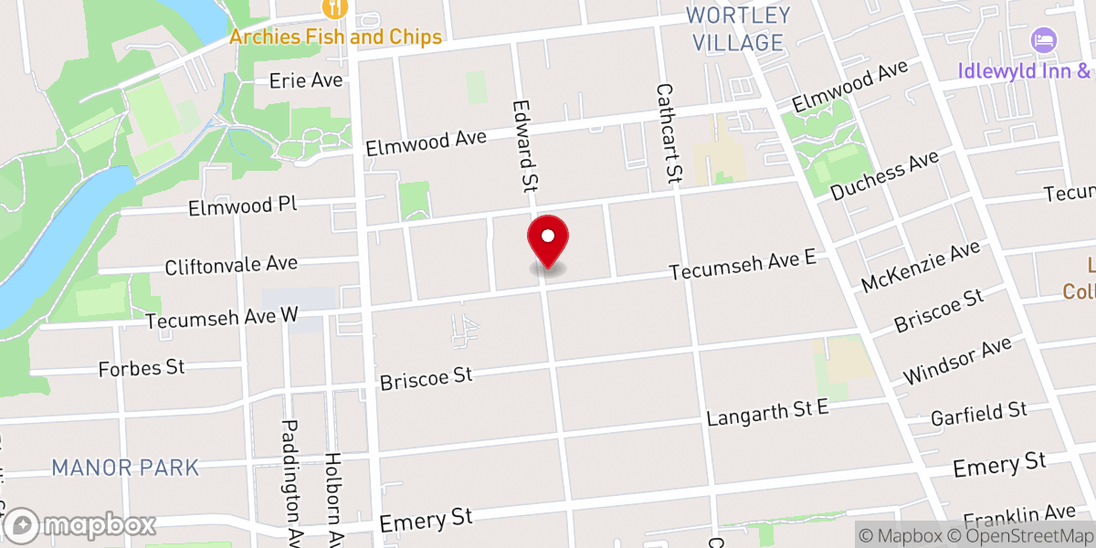 Map showing location of Calvary Chapel London