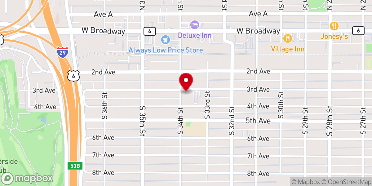 Map showing location of Corpus Christi Parish