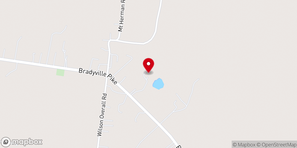 Map showing location of Steel Magnolia Barn