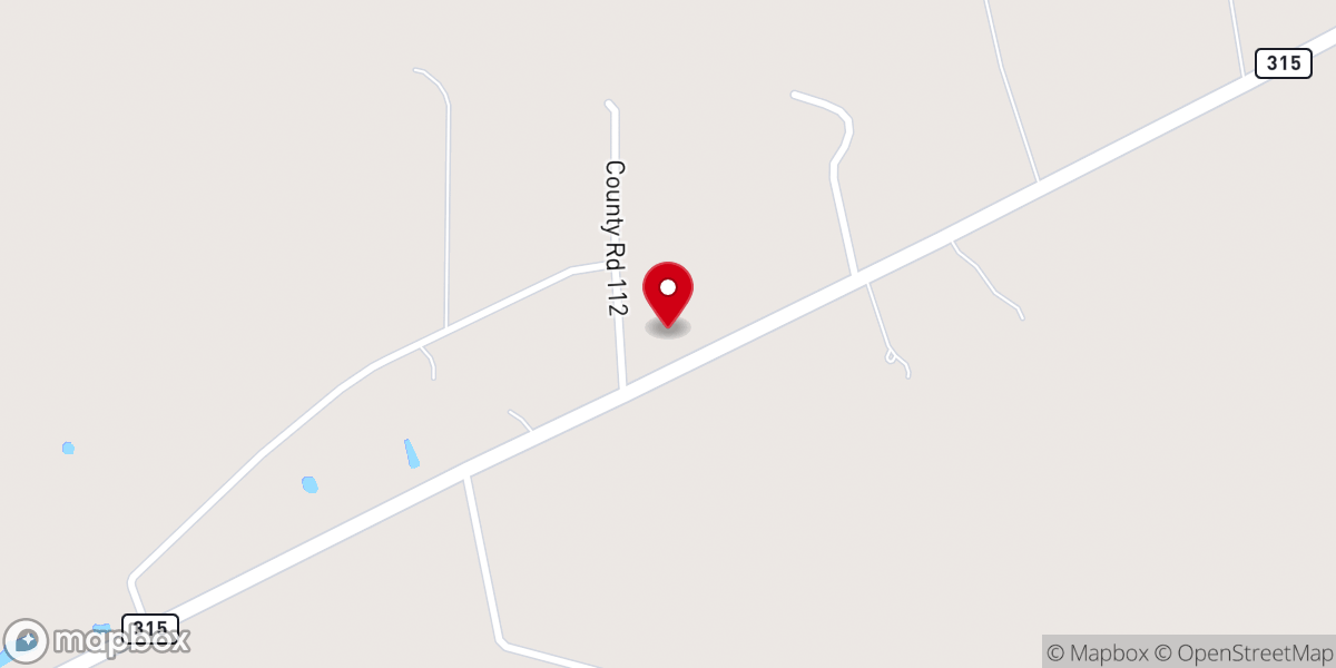 Map showing location of Old Bethel Baptist Church