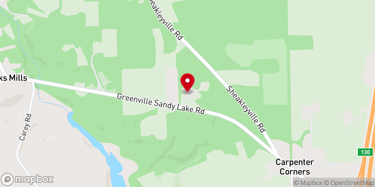 Map showing location of Countryside Evangelical
