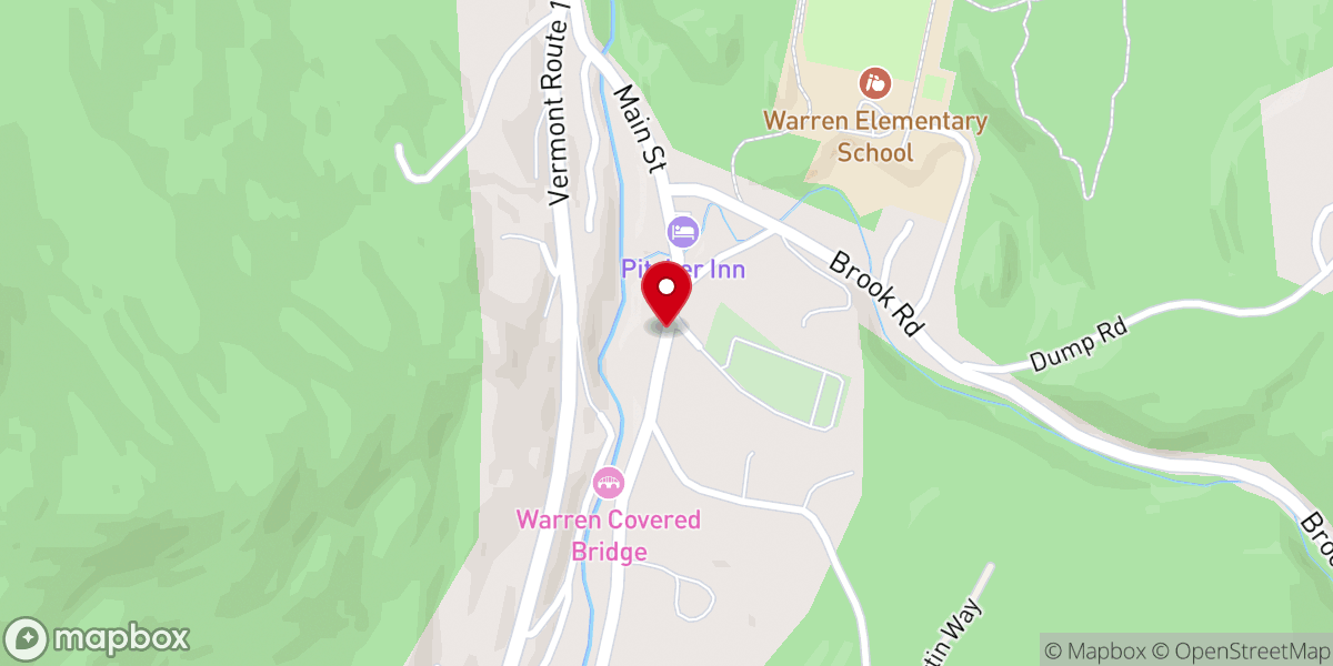 Map showing location of Warren Village Historic District