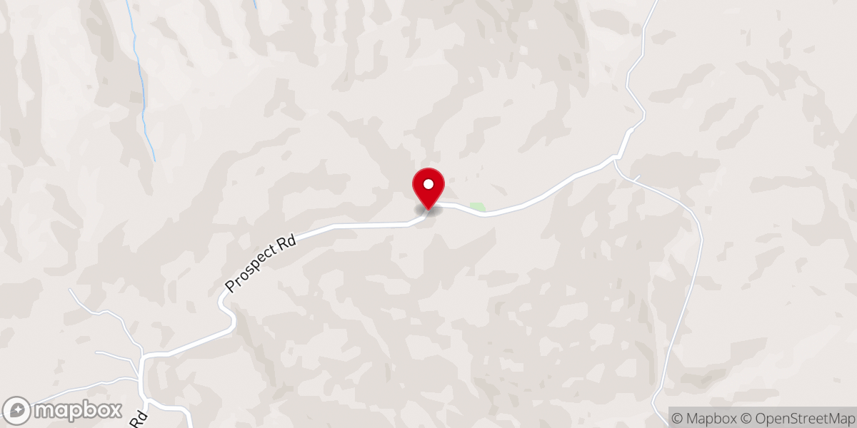 Map showing location of Goins Chapel Church