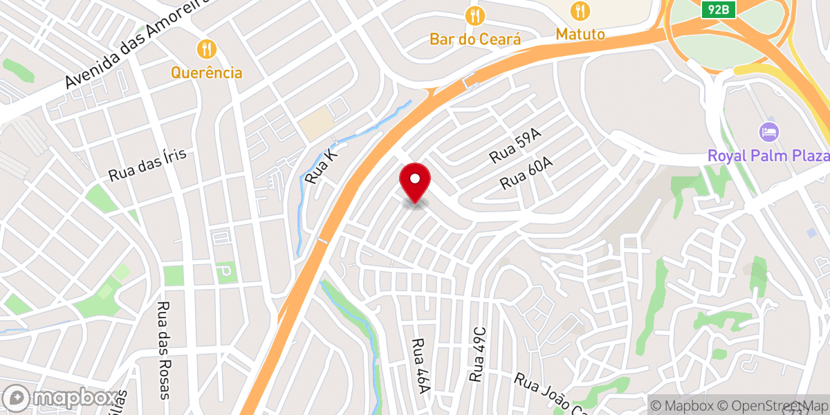Map showing location of Assembleia de Deus Ministério de Perus