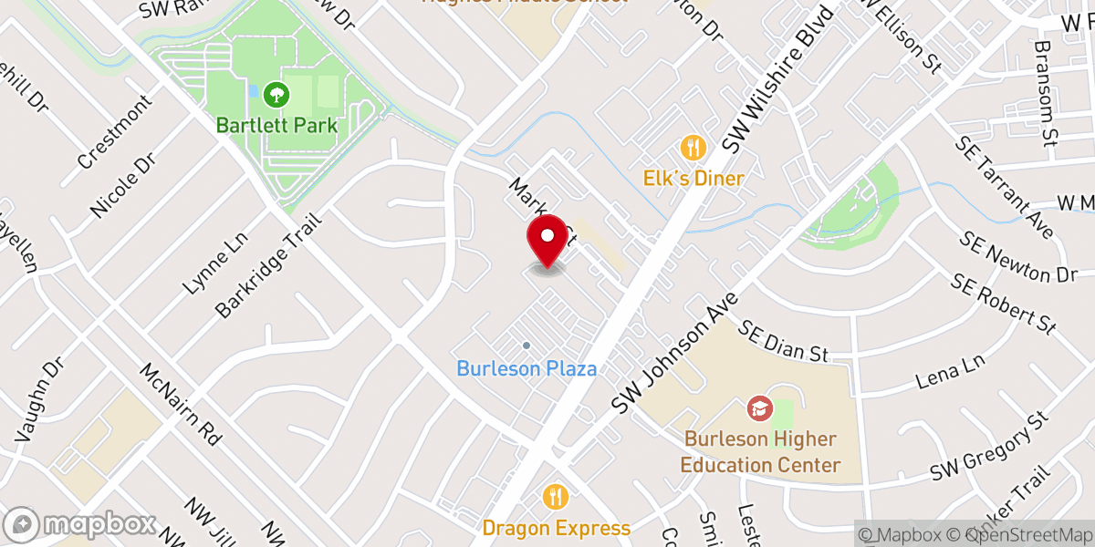 Map showing location of Ovation Church