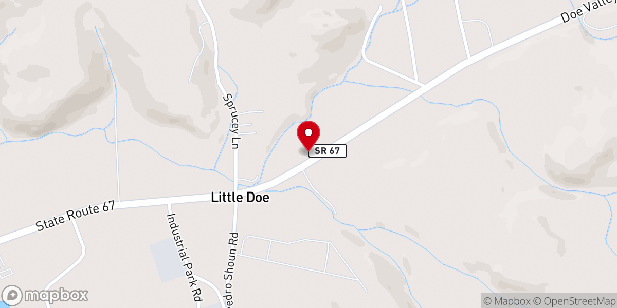 Map showing location of First Apostolic Church