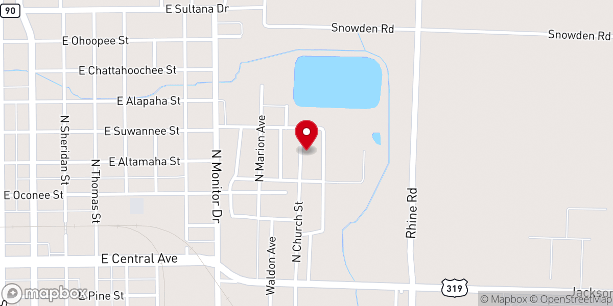 Map showing location of God's Glory House of Prayer
