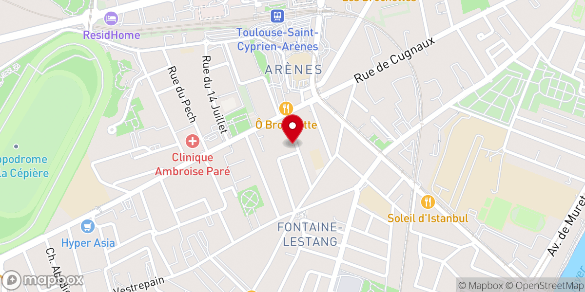 Map showing location of Chapelle Saint Christophe