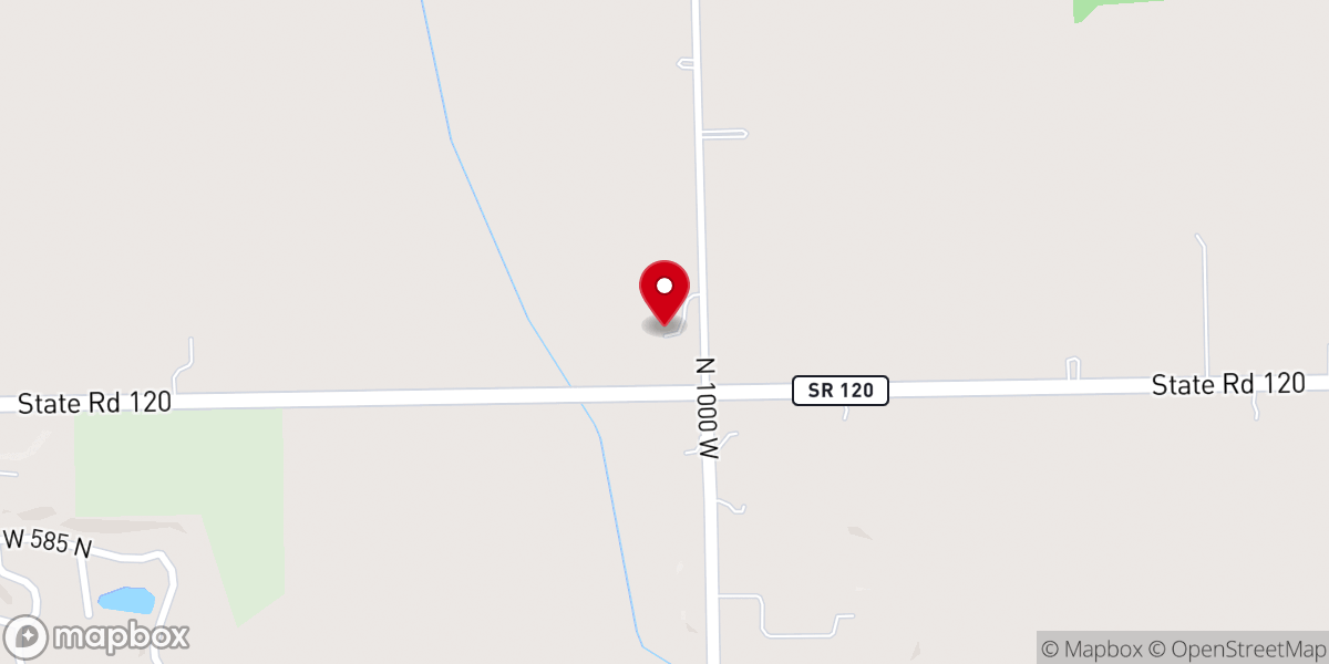 Map showing location of Corner Stone Baptist Church