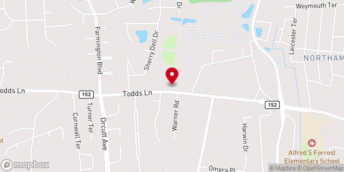 Map showing location of First United Church of Christ