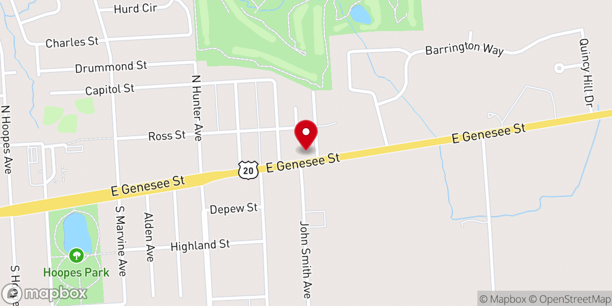 Map showing location of Believers' Chapel Auburn