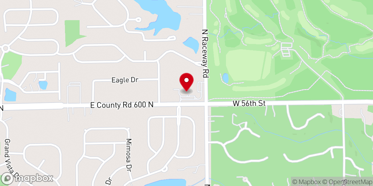 Map showing location of Cornerstone Lutheran Church and Preschool Eagle Creek