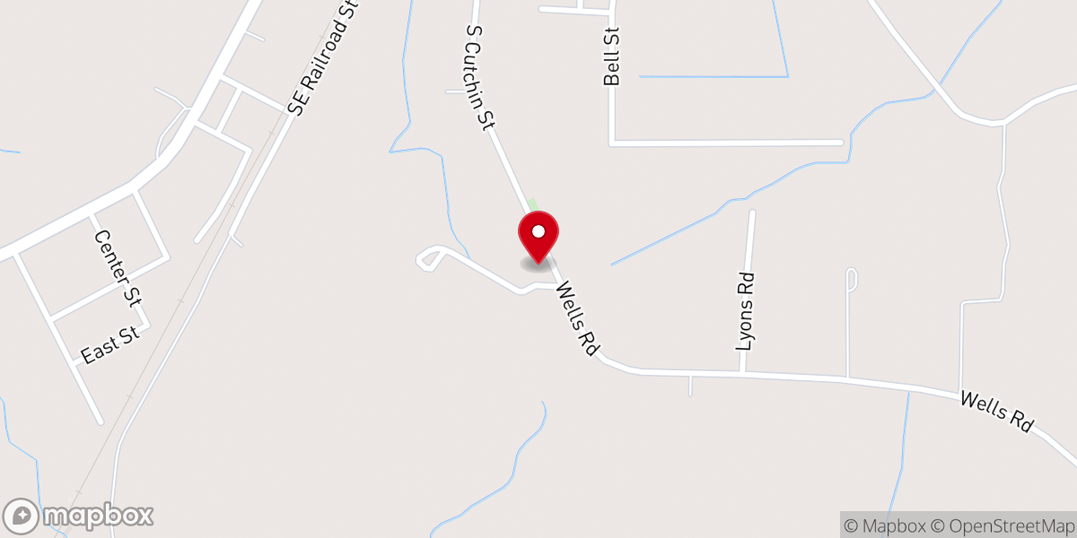 Map showing location of Evening Light Holiness Church