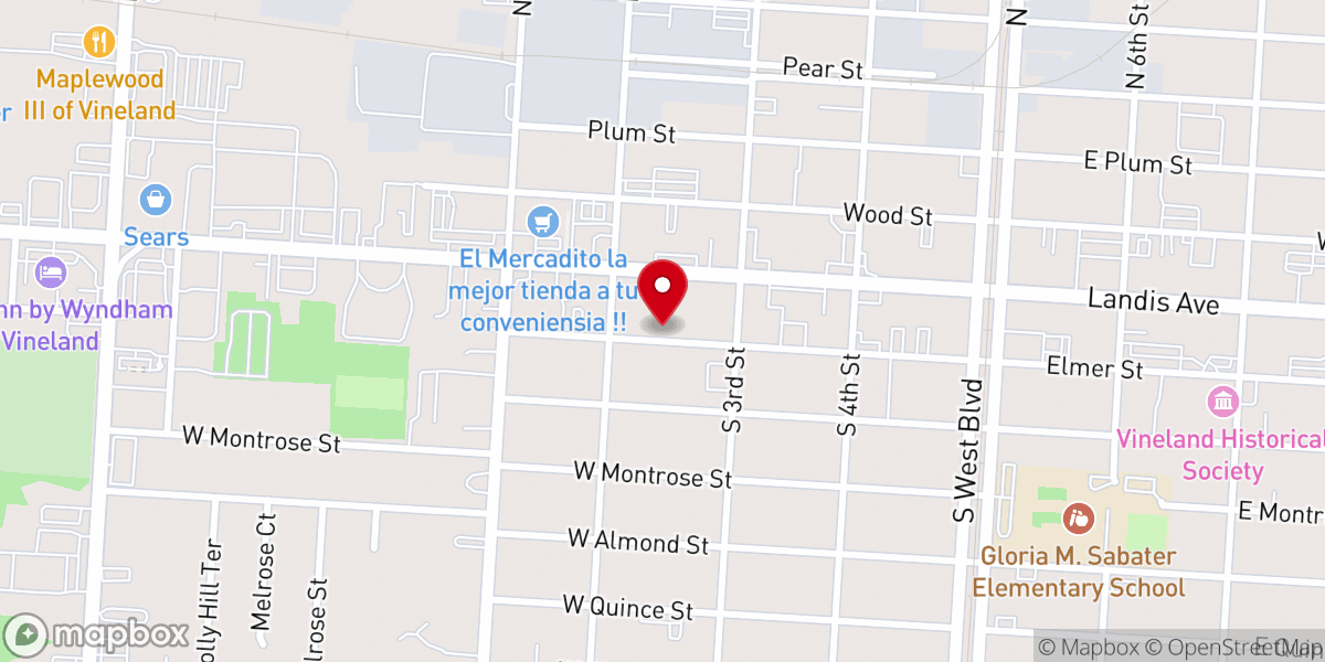 Map showing location of Pentecostal Church Fountain