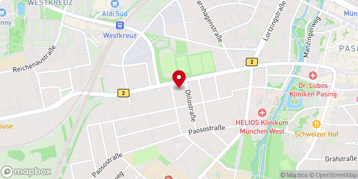 Map showing location of Christliche Gemeinde München