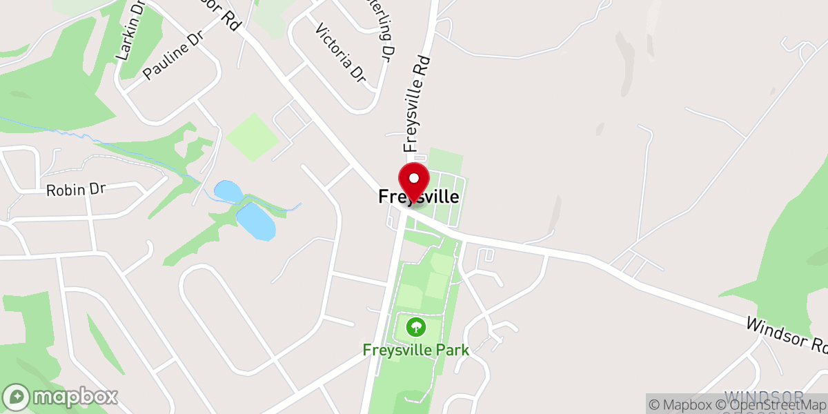 Map showing location of Emmanuel United Church of Christ